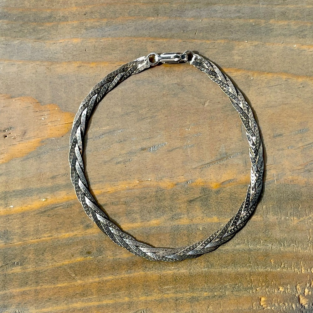 Sterling Silver Braided Bracelet